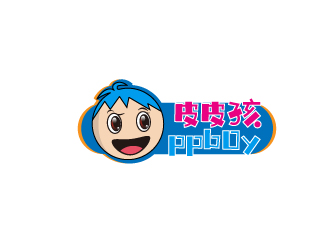 連杰的皮皮孩 ppb0y童鞋童裝商標(biāo)設(shè)計logo設(shè)計