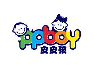 郭慶忠的皮皮孩 ppb0y童鞋童裝商標(biāo)設(shè)計logo設(shè)計