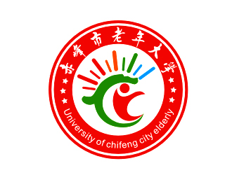 李杰的赤峰市老年大學校徽logo設計logo設計