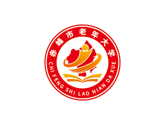 王濤的赤峰市老年大學校徽logo設計logo設計