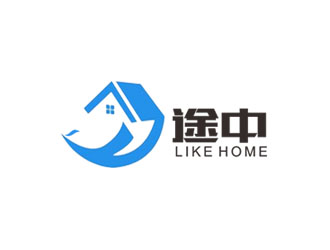 郭慶忠的途中 like home民宿品牌logo設(shè)計(jì)logo設(shè)計(jì)