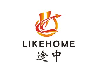 李泉輝的途中 like home民宿品牌logo設(shè)計(jì)logo設(shè)計(jì)