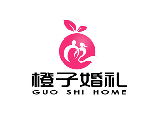 朱兵的橙子婚禮logo設計