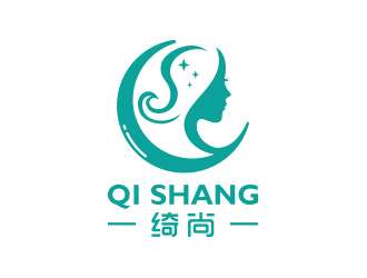 黃安悅的綺尚 英文Qi Shang 化妝品品牌logologo設(shè)計