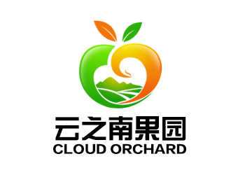 余亮亮的云之南果園CLOUD ORCHARDlogo設(shè)計