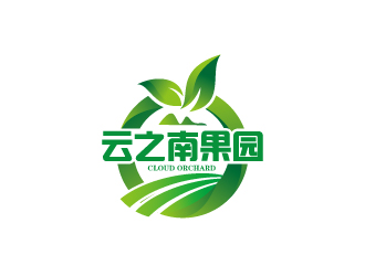 連杰的云之南果園CLOUD ORCHARDlogo設(shè)計