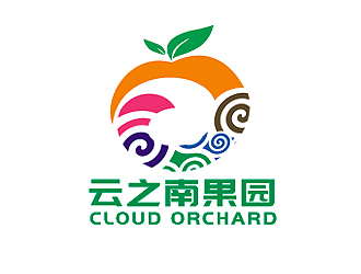 盛銘的云之南果園CLOUD ORCHARDlogo設(shè)計