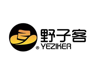 潘樂的野子客 拼音yeziker零售商標(biāo)設(shè)計(jì)logo設(shè)計(jì)