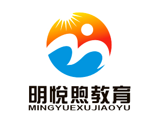 李杰的明悅煦教育培訓單色logologo設計