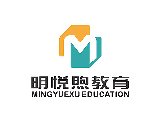 彭波的明悅煦教育培訓單色logologo設計