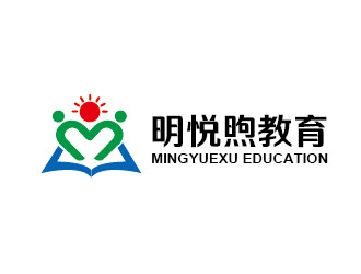 李賀的明悅煦教育培訓單色logologo設計