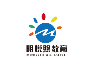 朱紅娟的明悅煦教育培訓單色logologo設計