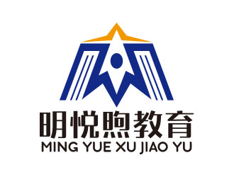 向正軍的明悅煦教育培訓單色logologo設計