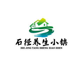 周金進(jìn)的石徑養(yǎng)生小鎮(zhèn)山水logologo設(shè)計