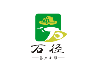 姜彥海的石徑養(yǎng)生小鎮(zhèn)山水logologo設(shè)計(jì)