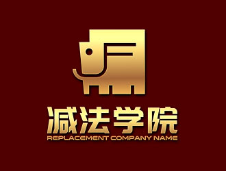 鐘炬的減法學(xué)院線下理財(cái)培訓(xùn)企業(yè)標(biāo)志logo設(shè)計(jì)