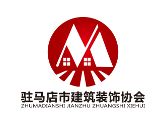 向正軍的駐馬店市建筑裝飾協(xié)會logo設計