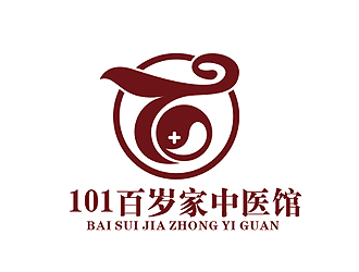 盛銘的101百歲家中醫(yī)館或國(guó)醫(yī)館logo設(shè)計(jì)