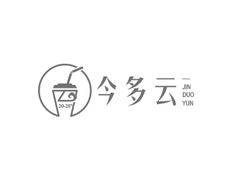 黃安悅的今多云奶茶商標(biāo)設(shè)計logo設(shè)計