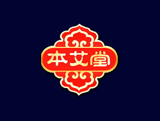 鐘炬的本艾堂logo設(shè)計