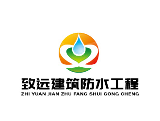 周金進(jìn)的建筑防水工程單色logologo設(shè)計(jì)