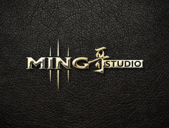 黃安悅的Ming哥studiologo設計