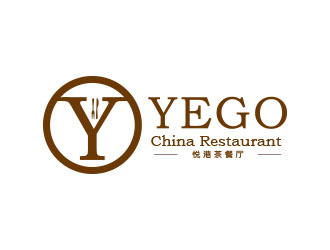 朱紅娟的悅港港式茶餐廳logo設(shè)計