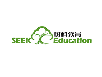 秦曉東的樹科教育字體logo設計logo設計