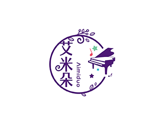 梁俊的艾米朵logo設計