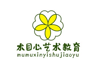 楊占斌的木目心藝術(shù)教育logo設(shè)計(jì)