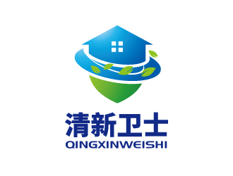 張俊的清新衛(wèi)士logo設(shè)計