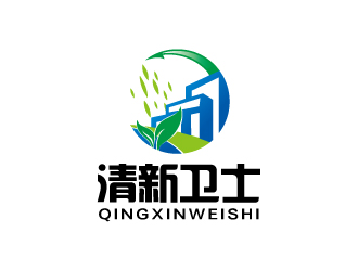 連杰的清新衛(wèi)士logo設(shè)計