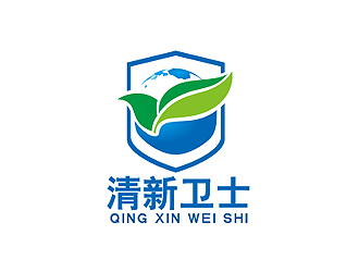 盛銘的清新衛(wèi)士logo設(shè)計