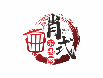 何嘉健的肖式米粉肉logo設(shè)計(jì)