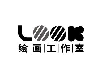 張俊的look繪畫工作室logo設計