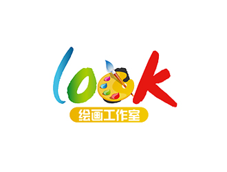 秦曉東的look繪畫工作室logo設計