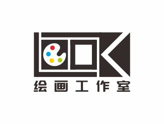 何嘉健的look繪畫工作室logo設(shè)計