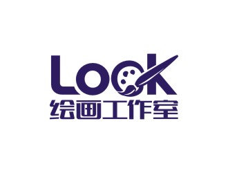 曾翼的look繪畫(huà)工作室logo設(shè)計(jì)