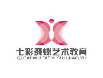 周金進(jìn)的七彩舞蝶藝術(shù)教育logo設(shè)計(jì)