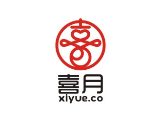 曾翼的喜月logo設計