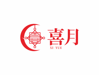 湯儒娟的喜月logo設計