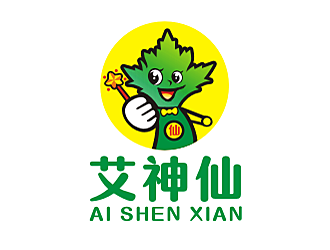 勞志飛的艾神仙艾灸卡通商標(biāo)設(shè)計(jì)logo設(shè)計(jì)