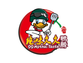 99 Mythic Taste（開(kāi)小汽車(chē)的鴨子）logo設(shè)計(jì)