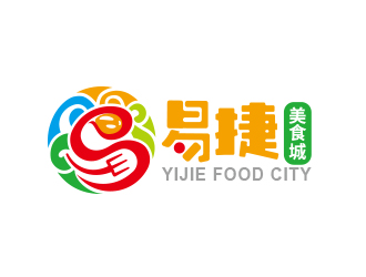 黃安悅的易捷美食城logo設(shè)計(jì)