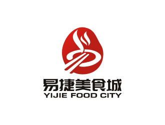 曾翼的易捷美食城logo設(shè)計(jì)