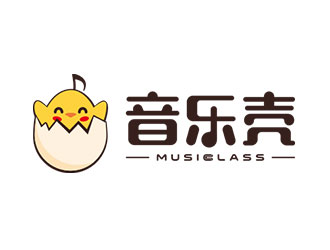 鐘炬的音樂殼在線音樂教育logologo設(shè)計