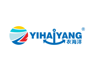 鄭錦尚的yihaiyang衣海洋logo設計