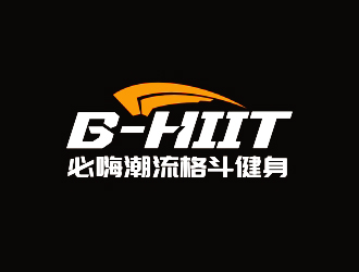 曾翼的B-HIIT   必嗨潮流格斗健身logo設計