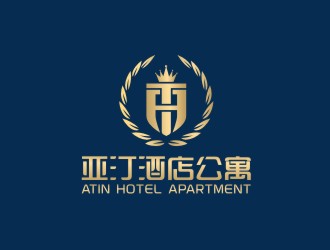 陳國(guó)偉的亞汀酒店公寓 ATIN HOTEL APARTMENTlogo設(shè)計(jì)