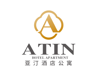 亞汀酒店公寓 ATIN HOTEL APARTMENTlogo設(shè)計(jì)